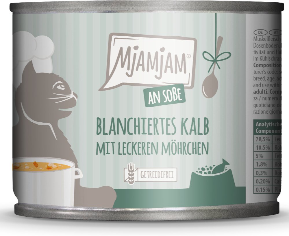 Thumbnail - MjAMjAM an Soße 6 x 185 g - blanchiertes Kalb mit leckeren Möhrchen