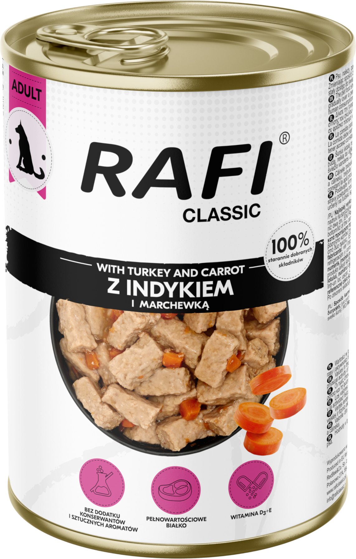 Rafi Dog 6 x 1240 g - mit Truthahn