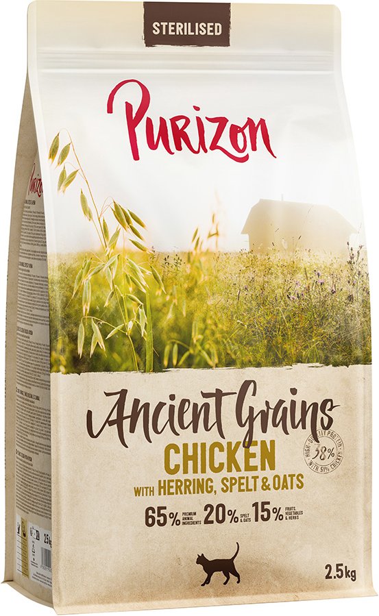 Purizon Adult Sterilised Huhn mit Fisch - Urgetreide - 2,5 kg