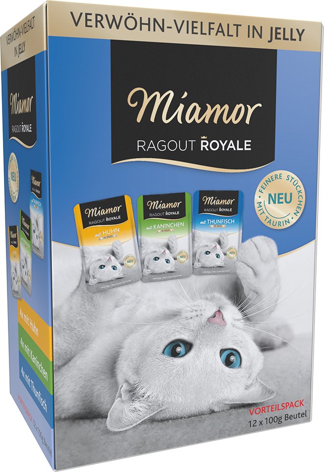 Miamor Ragout Royale - gemischtes Paket - 12 x 100 g Jelly 1 (3 Sorten)