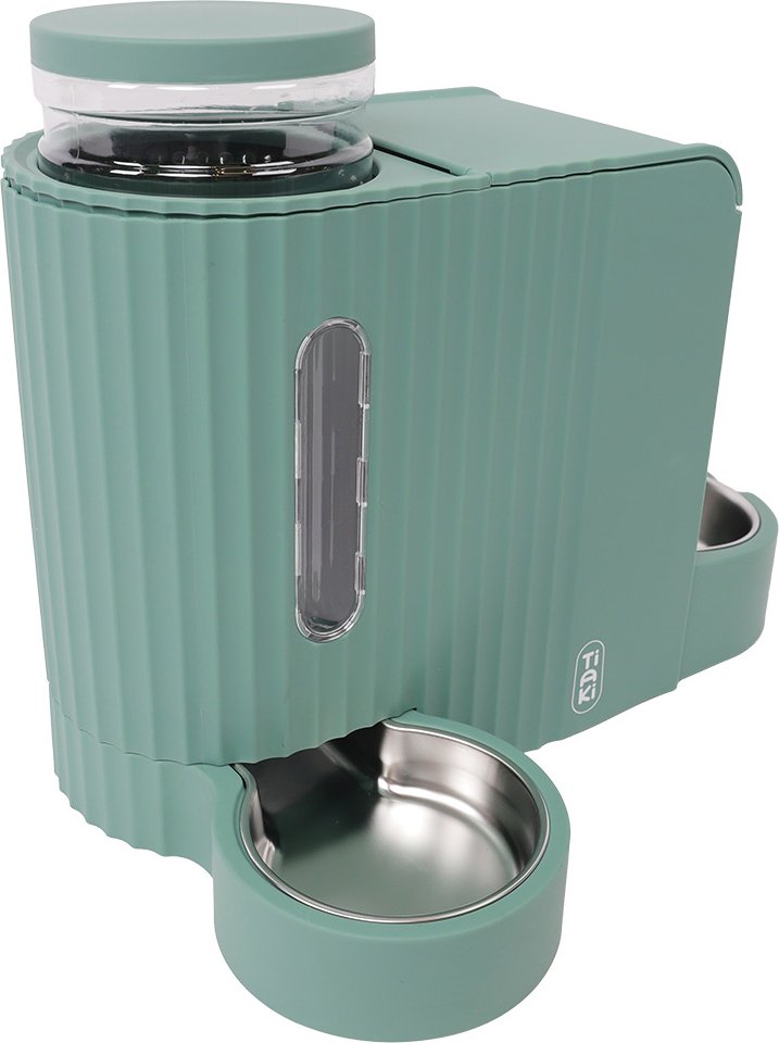 TIAKI Futter- und Wasserspender PERFECT FIT - bis 1,3 kg Trockenfutter & 3 l Wasser