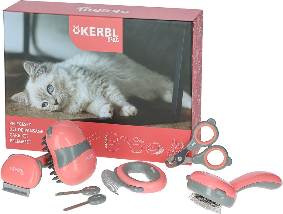 Kerbl Pet Pflege-Set für Katzen - 7-teilig