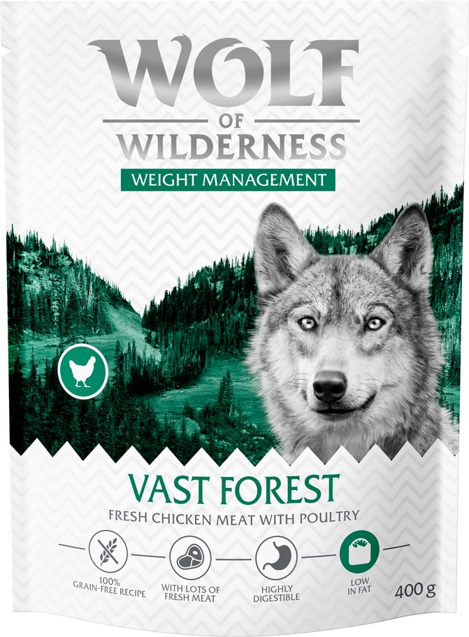 Wolf of Wilderness "Explore The Vast Forests" Weight Management - getreidefrei - 400 g neue Rezeptur
