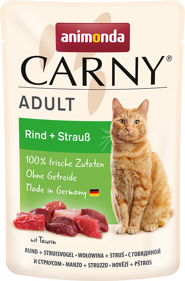 Sparpaket animonda Carny Pouch 24 x 85 g - Rind & Strauß