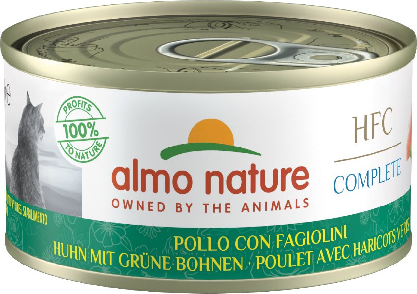 Almo Nature HFC Complete 6 x 70 g - Huhn mit grünen Bohnen