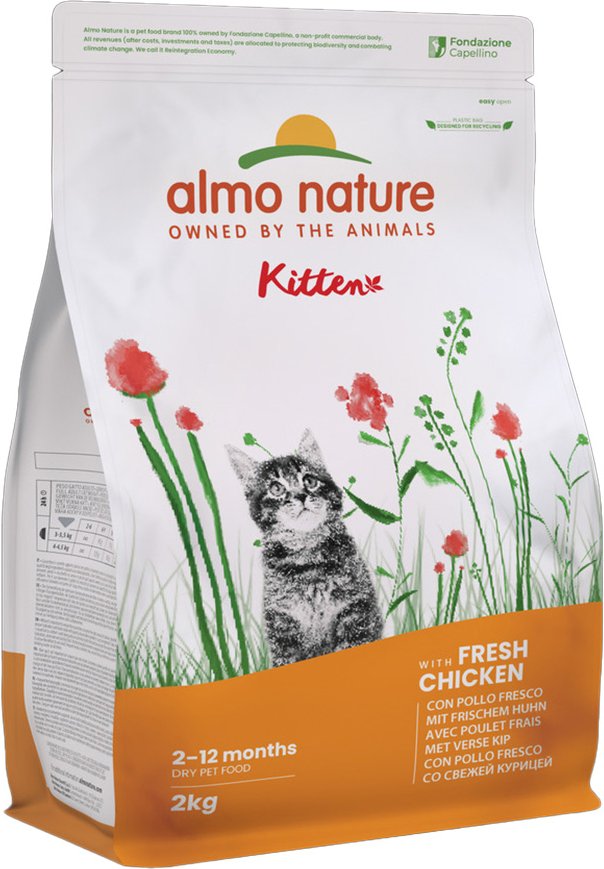 Sparpaket Almo Nature Holistic 4 x 2 kg - Kitten Huhn & Reis