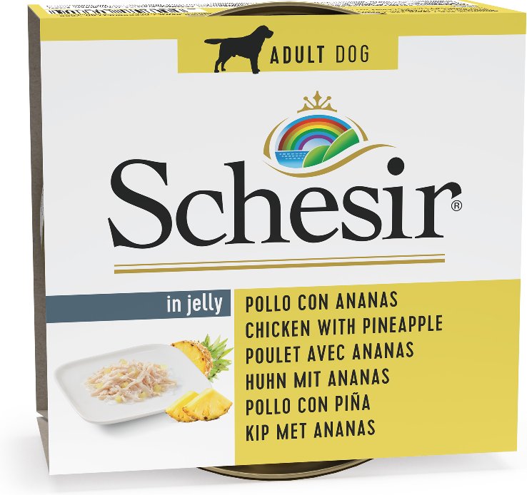 Sparpaket Schesir 24 x 150 g - Huhn mit Ananas