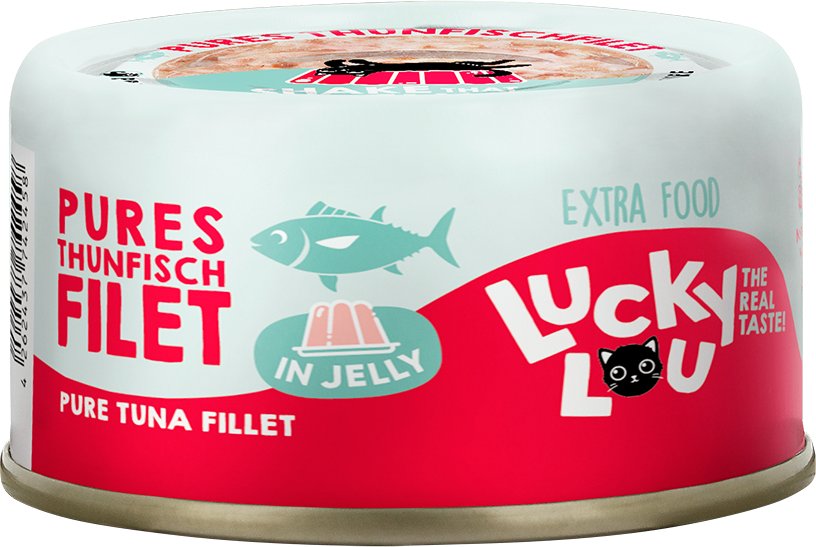 Lucky Lou Extra Food in Jelly 12 x 70 g - Thunfischfilet