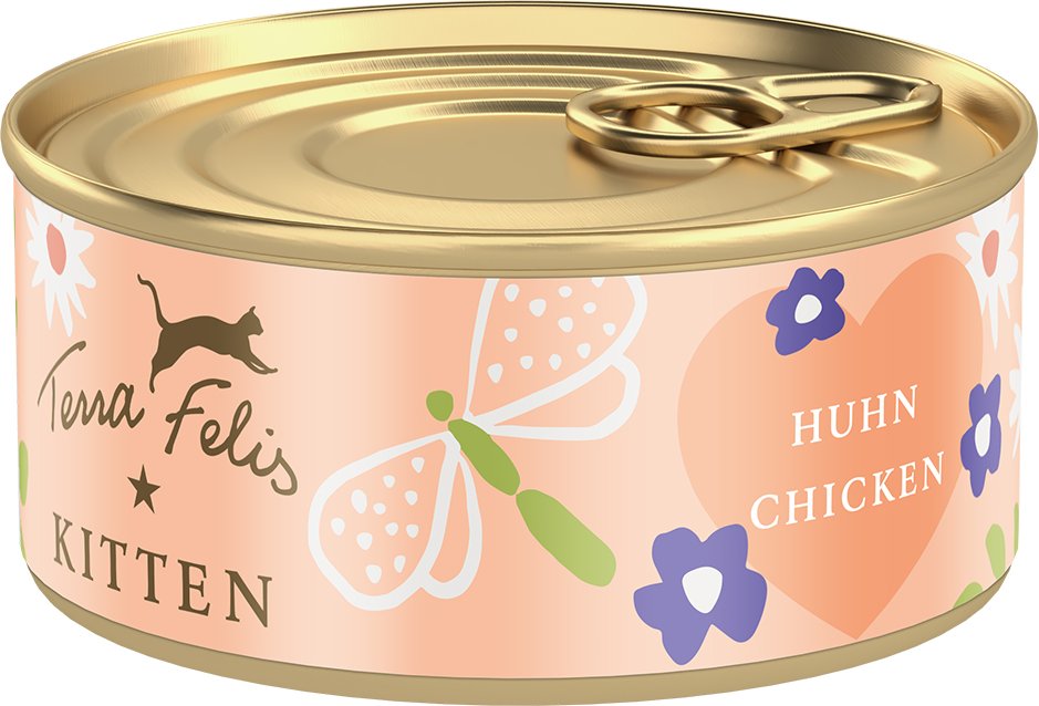 Terra Felis Kitten 18 x 70 g - Huhn