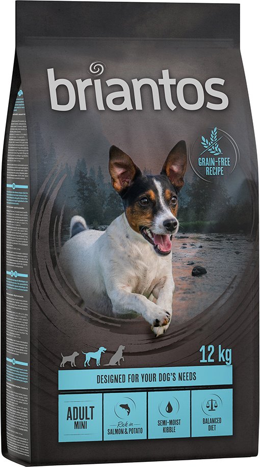 Briantos Adult Mini Lachs & Kartoffel - GETREIDEFREIE Rezeptur - 12 kg
