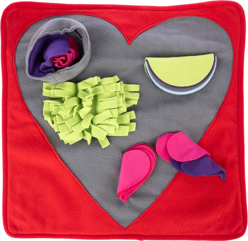 TIAKI Schnüffelteppich Herz - L 50 x B 50 cm