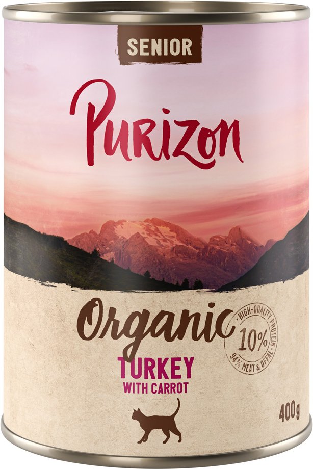 Thumbnail - Purizon Organic 6 x 400 g - NEU Senior Pute mit Karotte