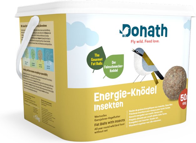 Donath Energie-Knödel Insekten ohne Netz - 50 x 100 g