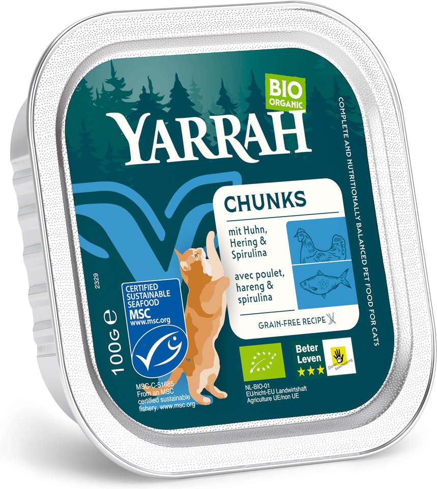 Thumbnail - Yarrah Bio Chunks 6 x 100 g - Fisch mit Bio-Spirulina
