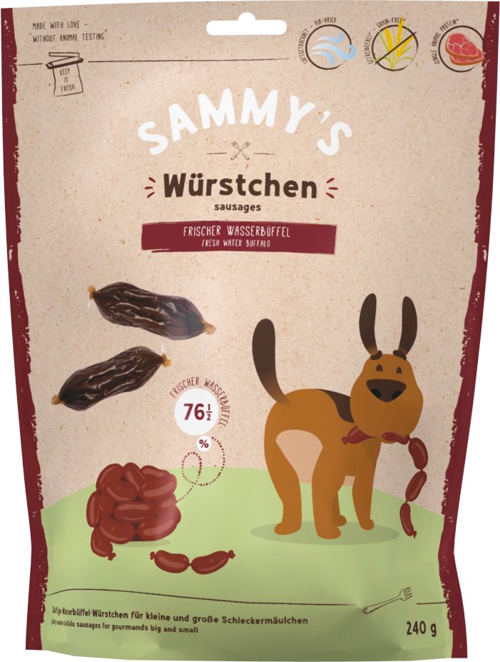 Sammy's Würstchen mit Wasserbüffel - Sparpaket: 6 x 240 g