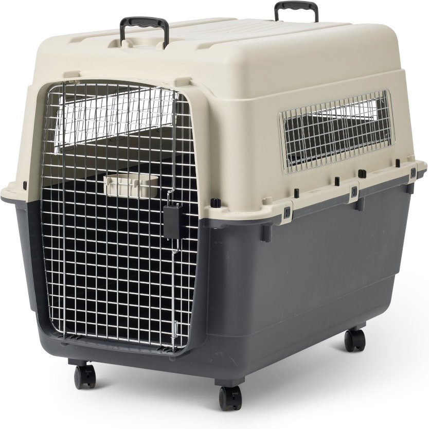 Savic Transportbox Feria Andes mit Rollen - Größe 6: L, anthrazit/beige