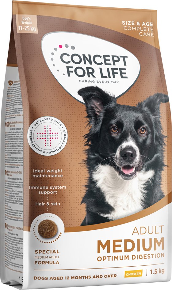 Concept for Life Medium Adult - NEU: Sparpaket 4 x 1,5 kg