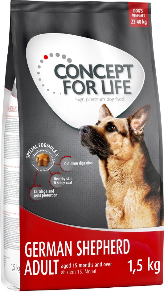 Concept for Life German Shepherd Adult - Sparpaket: 4 x 1,5 kg