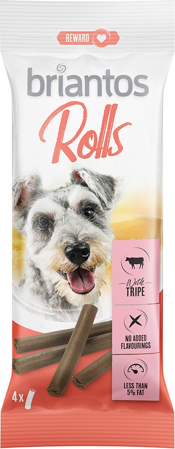 Briantos Rolls für Hunde - Sparpaket: 8 x 65 g Pansen