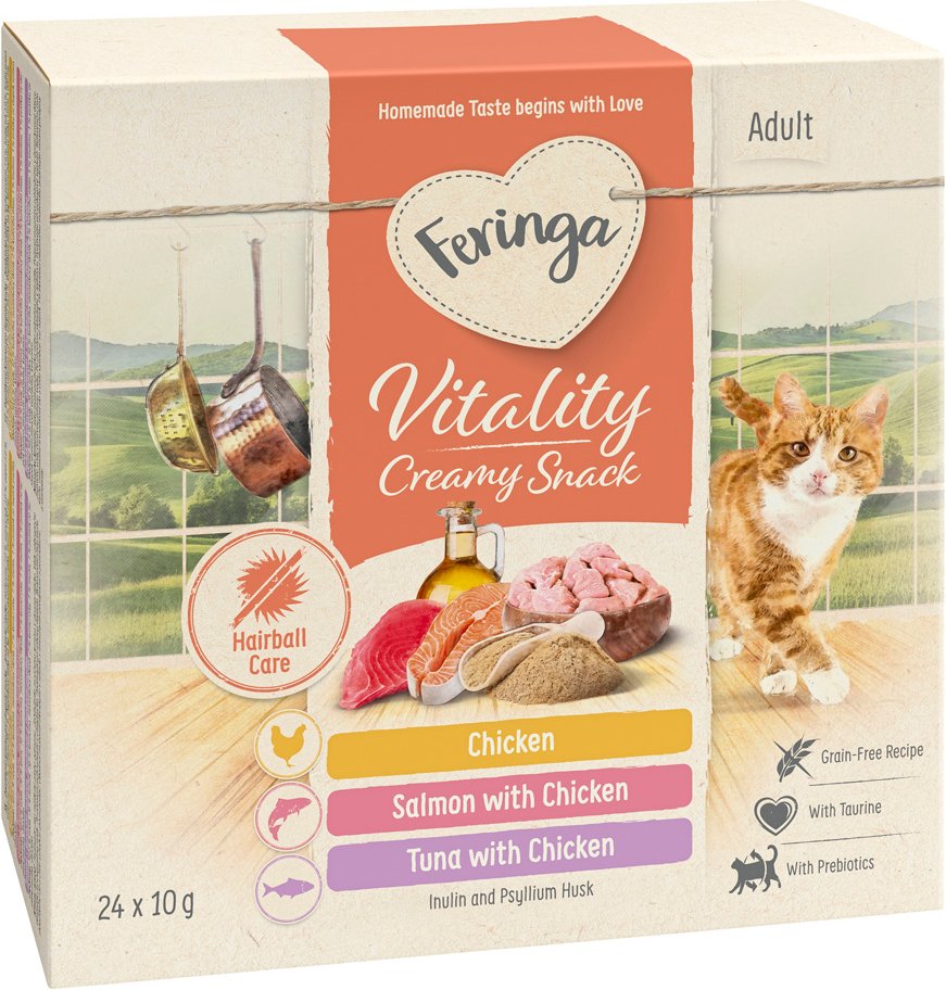 Sparpaket Feringa Vitality Creamy Snacks - Mix: 3 Sorten (96 x 10 g)