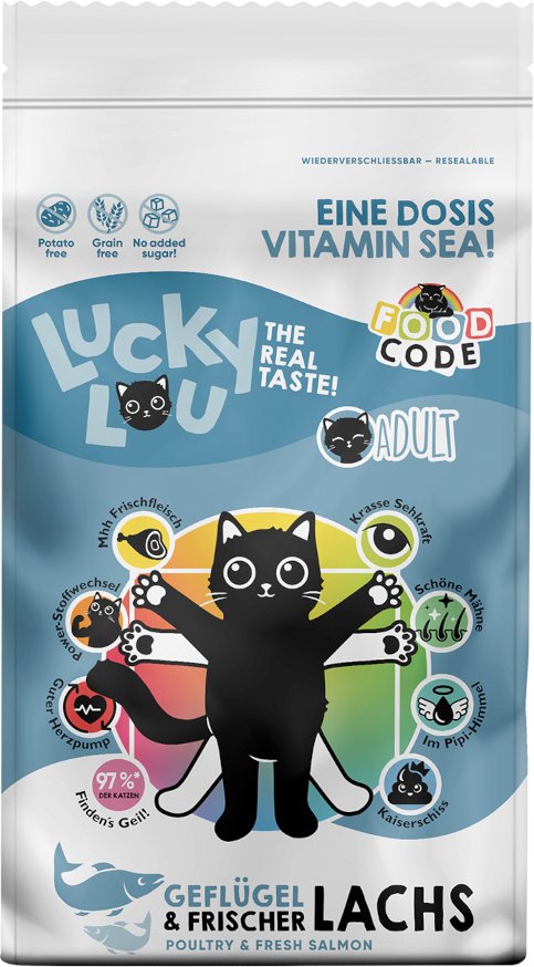 Lucky Lou Adult Geflügel & Lachs - Sparpaket 2 x 9 kg