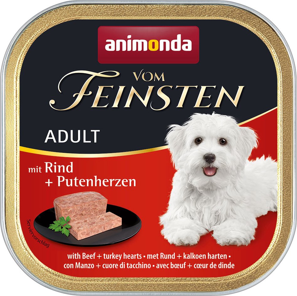 Sparpaket animonda vom Feinsten 48 x 150 g - Adult getreidefrei: Rind & Putenherzen
