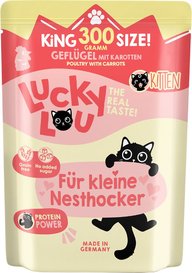 Lucky Lou Lifestage Kitten 6 x 300 g - Geflügel