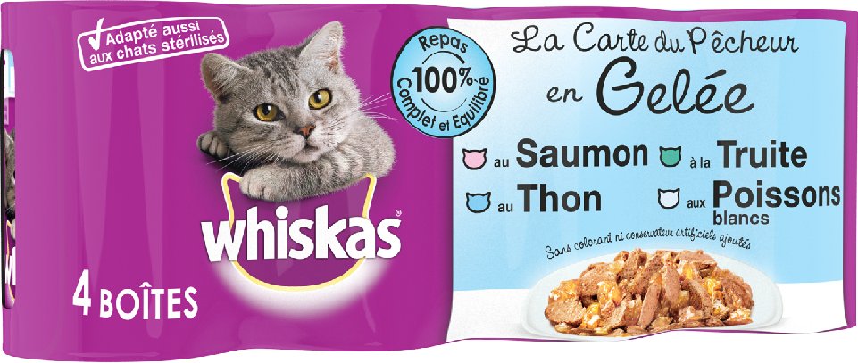 Thumbnail - Sparpaket Whiskas La Carte 24 x 390 / 400 g - des Fischers in Gelee (24 x 390 g)