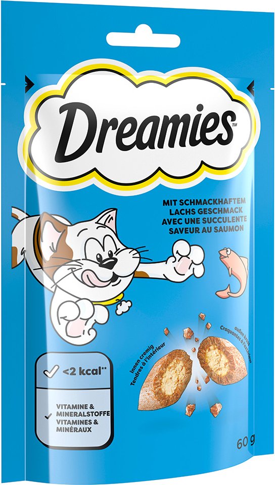 Sparpaket Dreamies 55 / 60 / 180 g - Lachs (6 x 60 g)