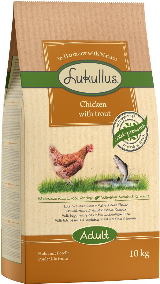 Sparpaket Lukullus 2 x 10/15 kg - Adult Huhn & Forelle (2 x 10 kg)