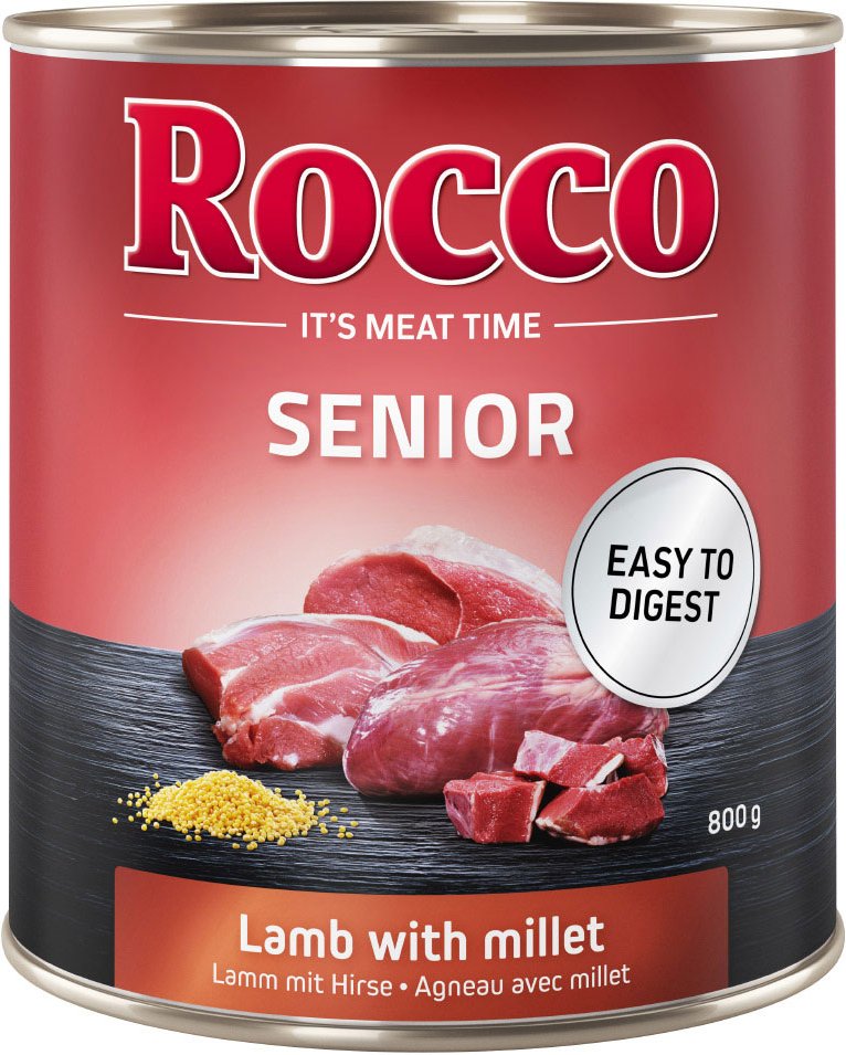 Sparpaket Rocco Senior 24 x 800 g - Mix: Lamm & Geflügel