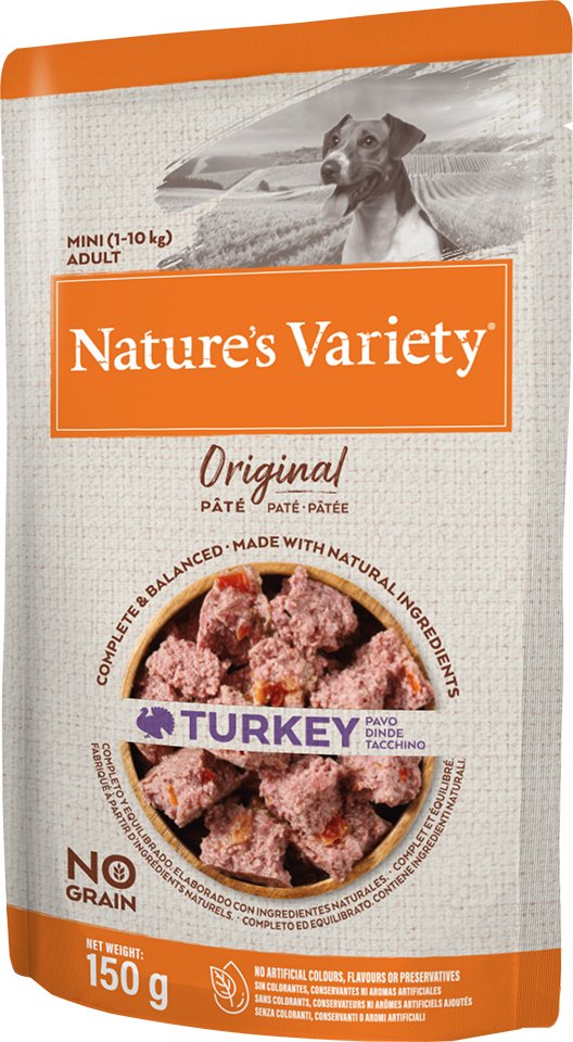 Sparpaket Nature's Variety Original Paté No Grain Mini 16 x 150 g - Truthahn
