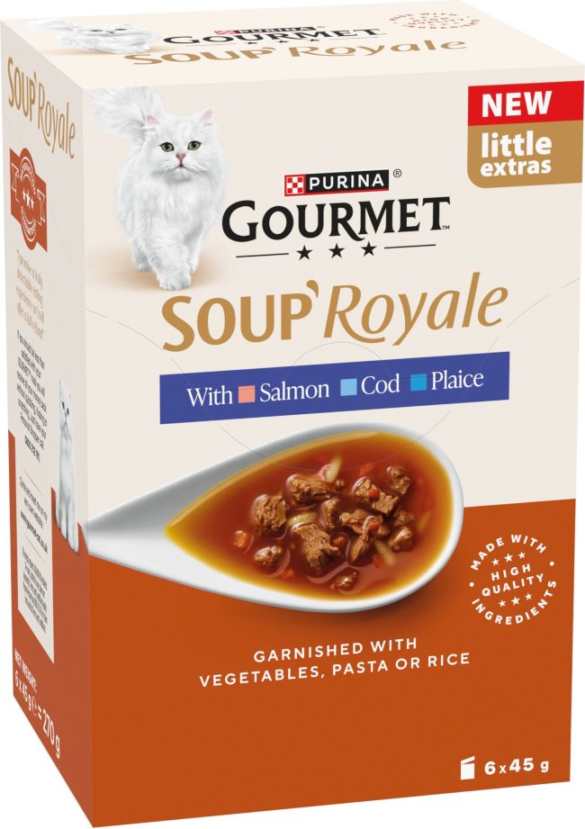 Megapack Gourmet Soup Royale 24 x 45 g - Fischauswahl (3 Sorten)