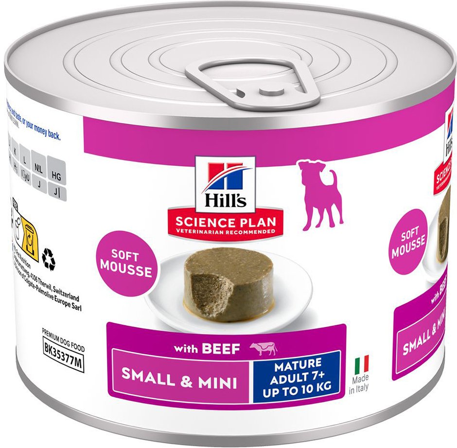Hill's Science Plan Mature Small & Mini Mousse - Rind (12 x 200 g)