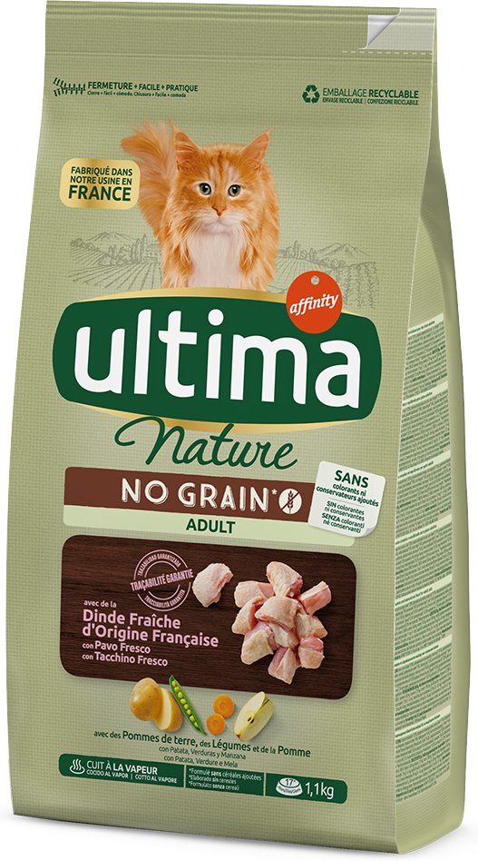 Ultima Cat Nature No Grain Adult Truthahn - Sparpaket: 2 x 1,1 kg