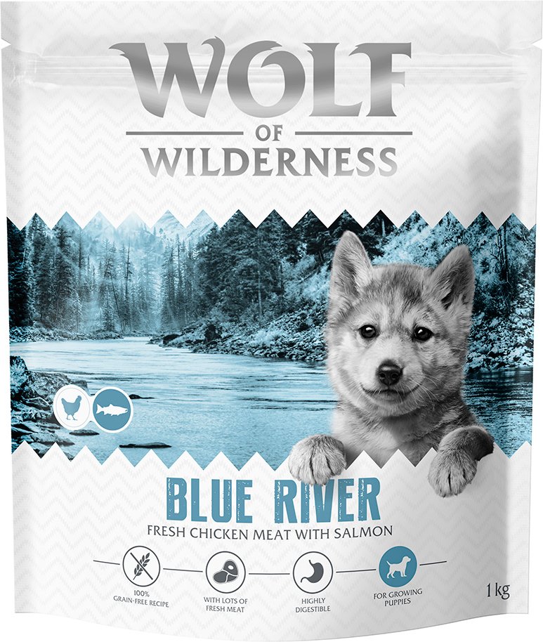 Wolf of Wilderness Junior "Blue River" Lachs - getreidefrei - 1 kg