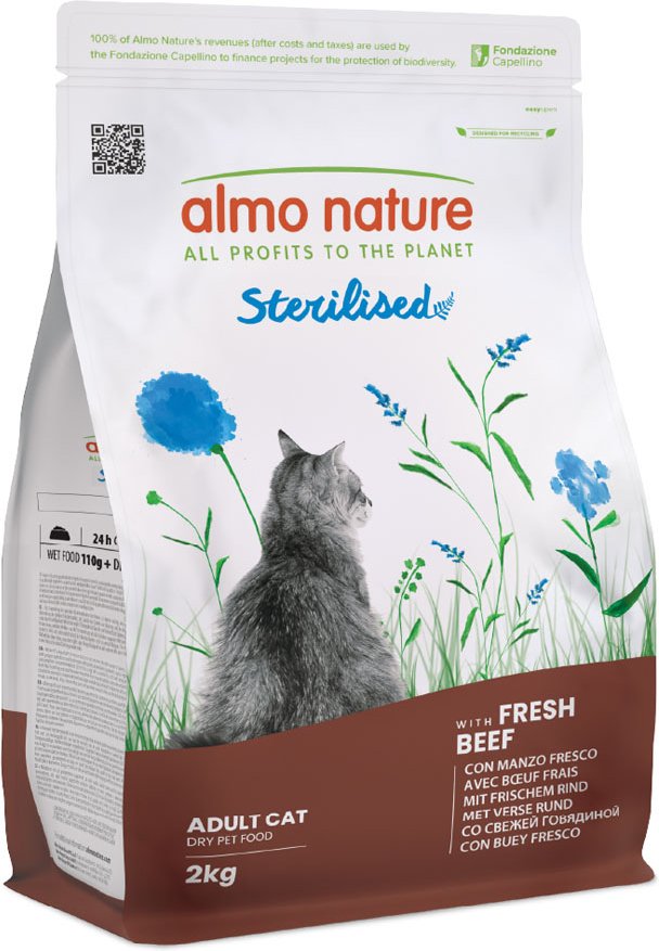 Almo Nature Functional Sterilised Cat Rind & Reis - Sparpaket: 2 x 2 kg
