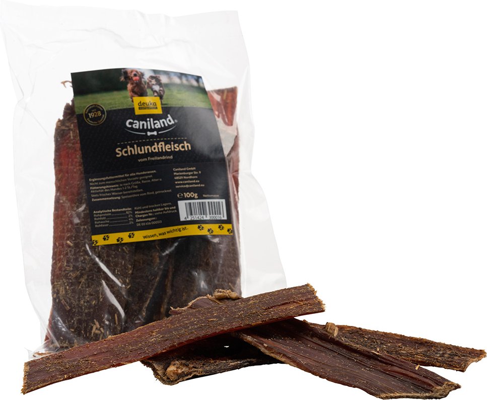 Caniland Angusrind Schlundfleisch - Sparpaket: 5 x 100 g