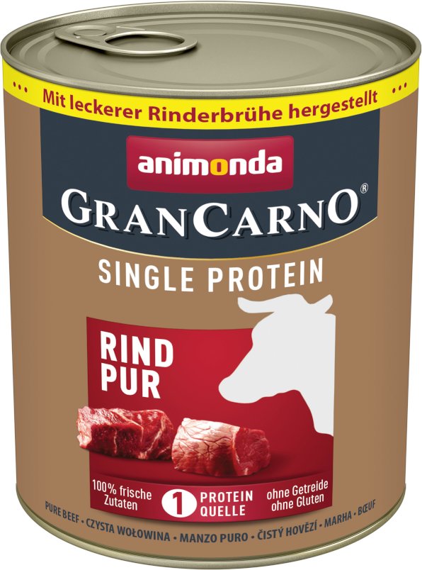 animonda GranCarno Adult Single Protein 6 x 800 g - Rind Pur
