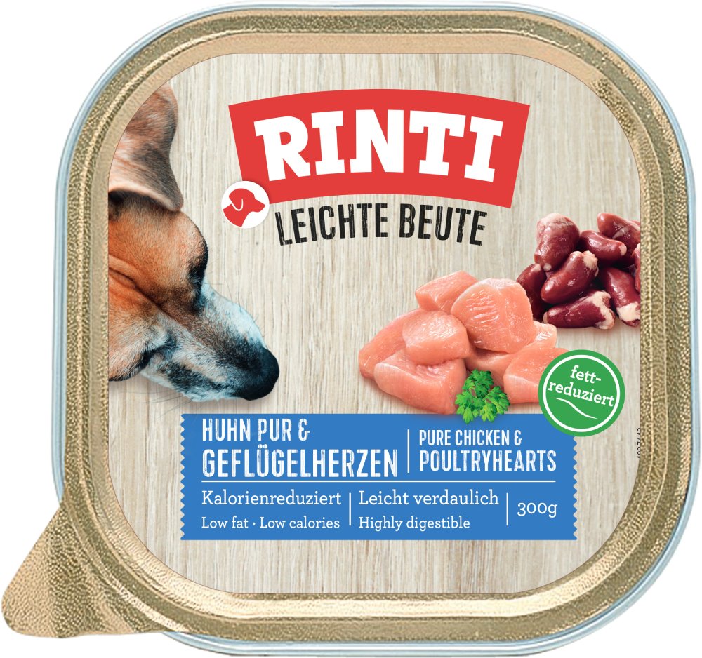 Sparpaket RINTI Leichte Beute 18 x 300 g - Huhn & Geflügelherzen
