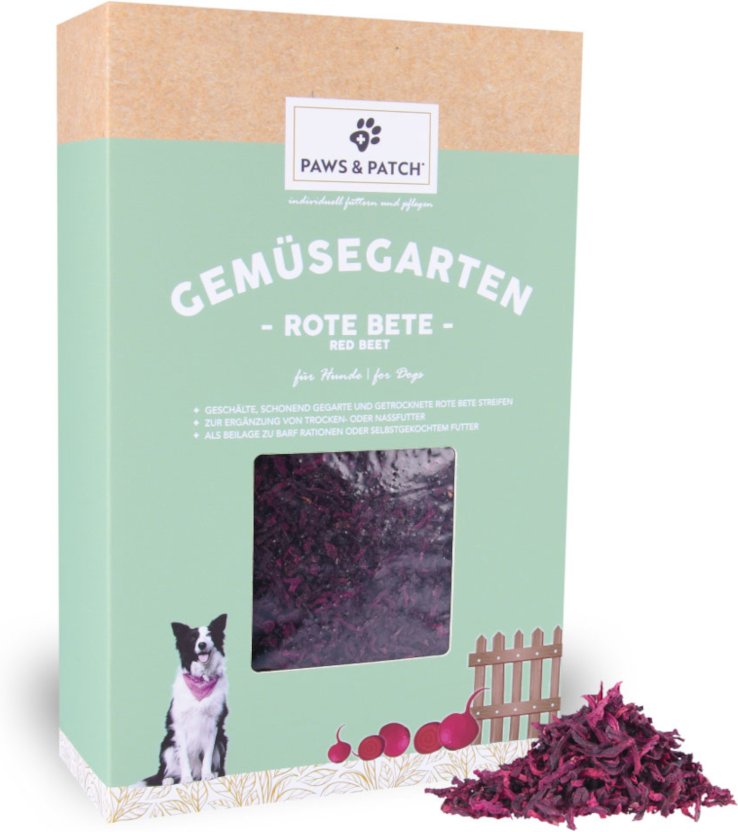 PAWS & PATCH Gemüsegarten Rote Bete Streifen - 400 g