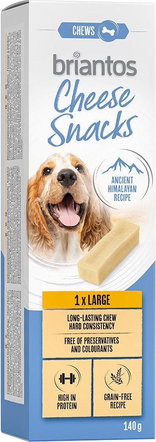 Briantos Cheese Snack für Hunde - Groß (2 x 140 g)