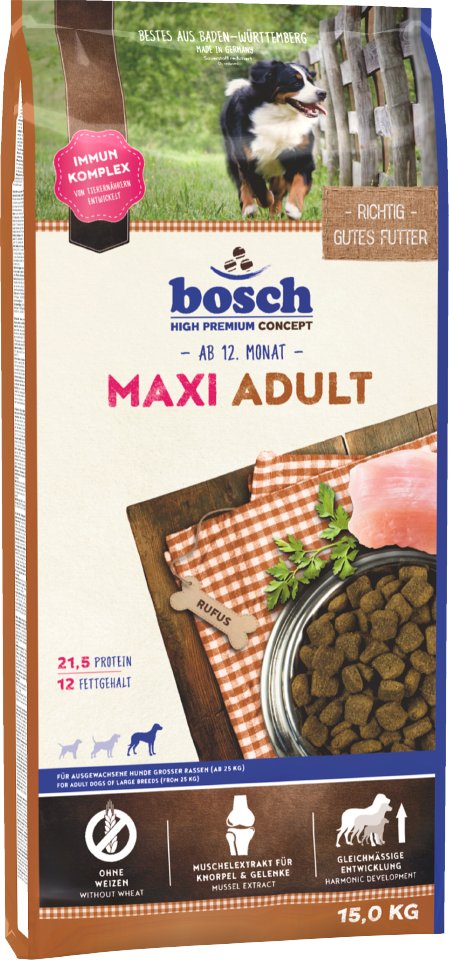 Bosch Hundefutter 2 x 15 kg Mixpaket - Adult Active / Maxi Adult