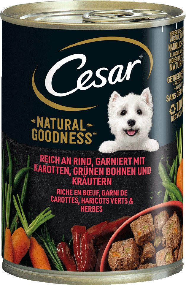 Cesar Natural Goodness - Sparpaket: Rind (12 x 400 g)