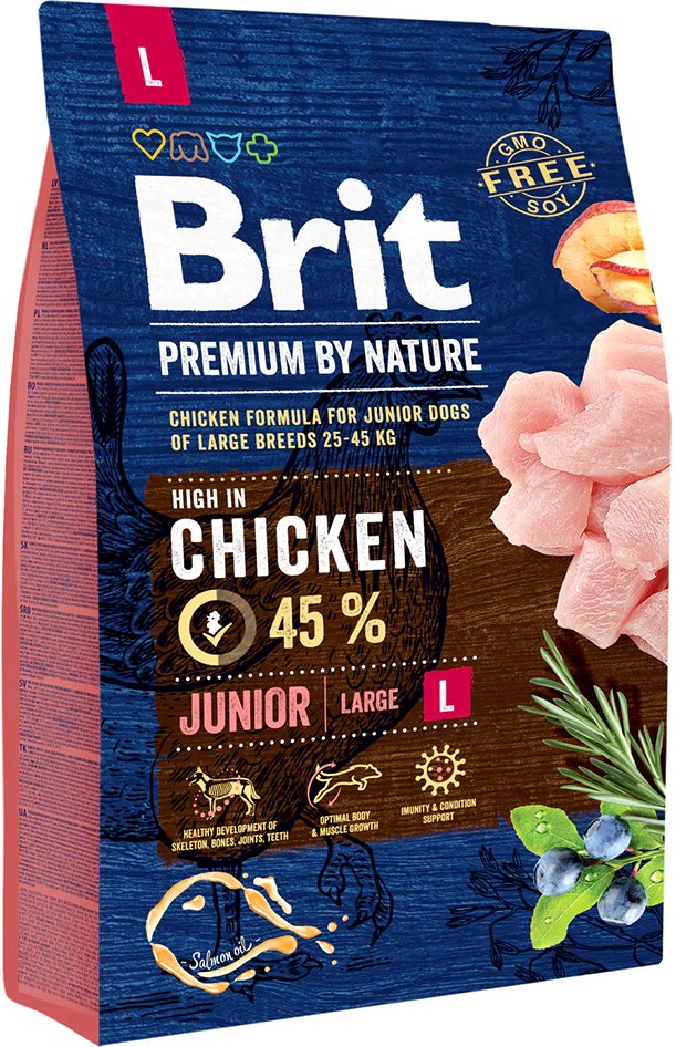 Brit Premium by Nature Junior Large Breed mit Huhn - 3 kg
