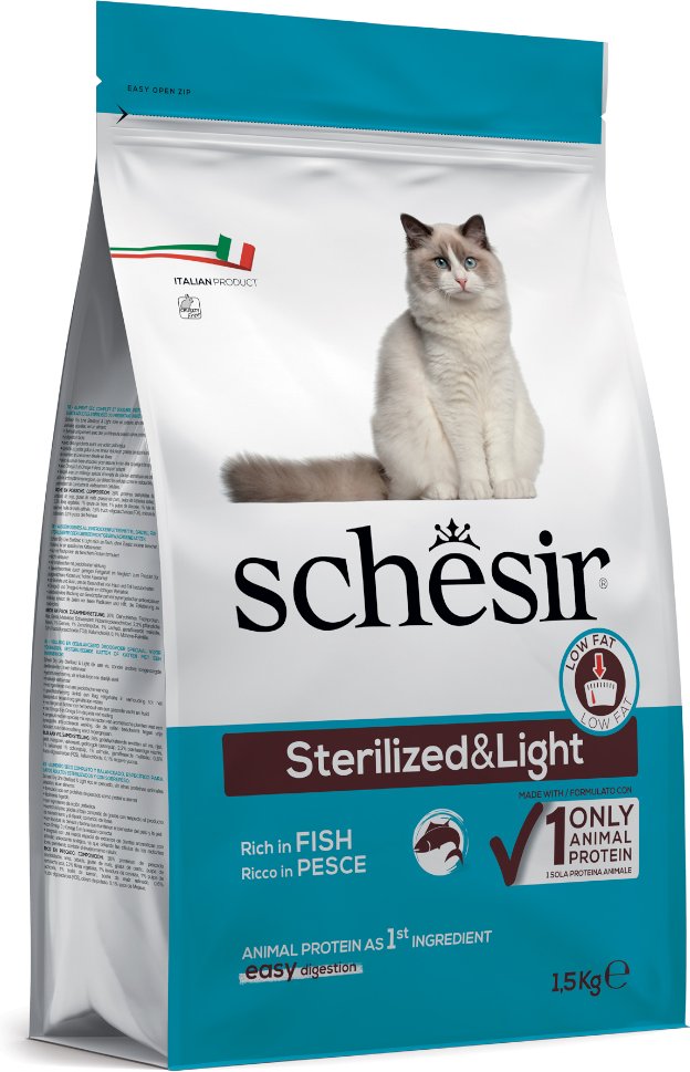 Schesir Sterilized mit Fisch - Sparpaket: 2 x 1,5 kg