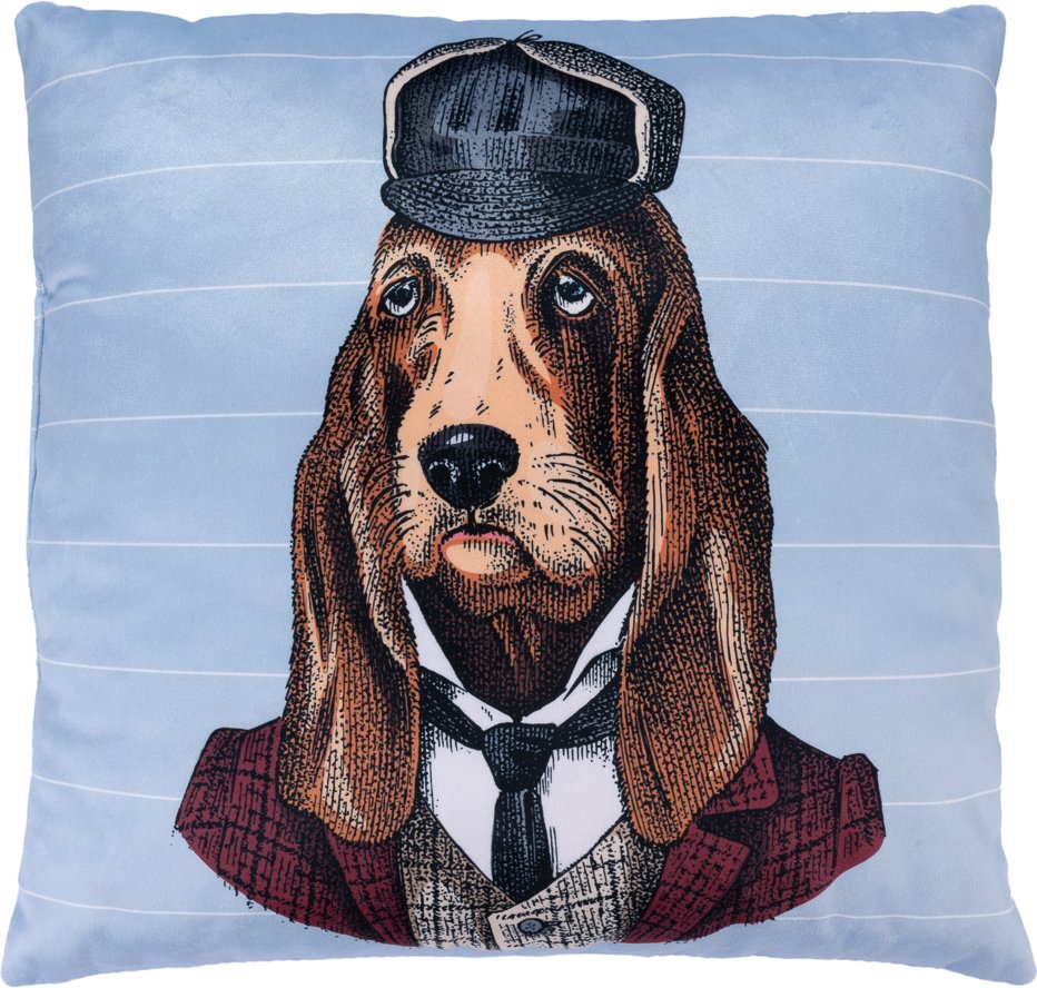 Smartpet Kissen "Funny Dogs" - blau: L 40 x B 40 cm