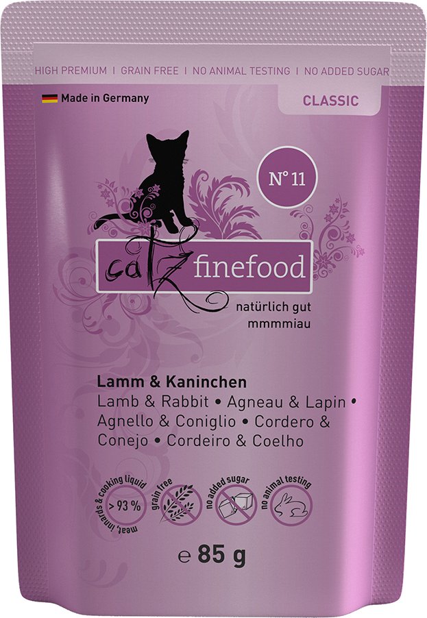 Sparpaket catz finefood 16 x 85 g - Lamm & Kaninchen