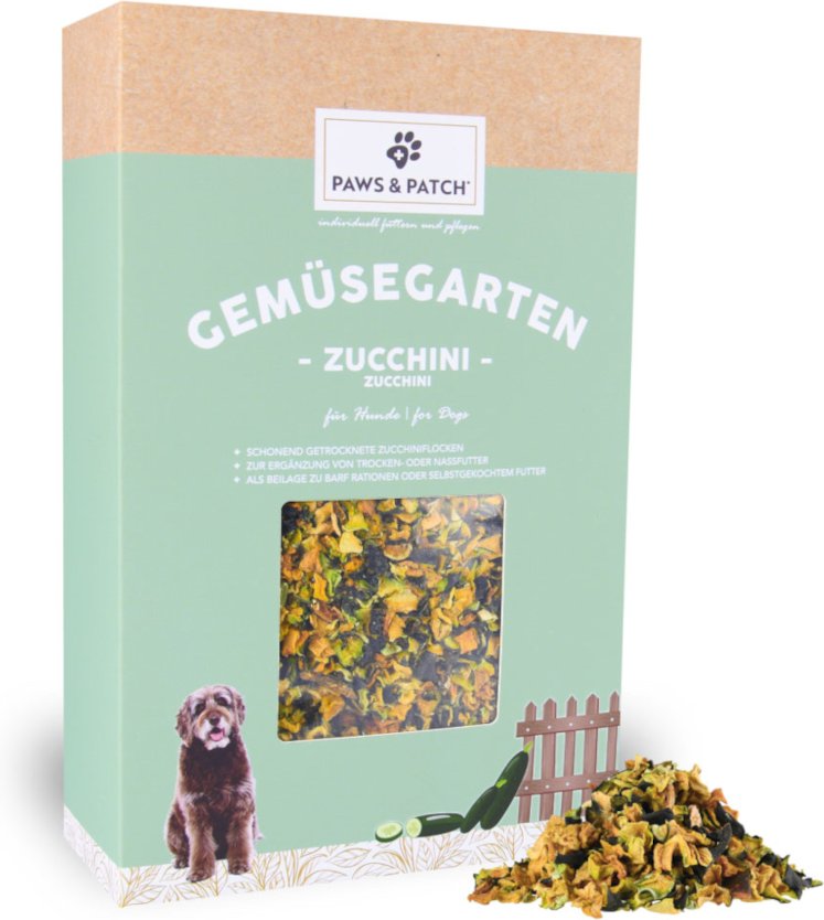 PAWS & PATCH Gemüsegarten Zucchiniflocken - 350 g
