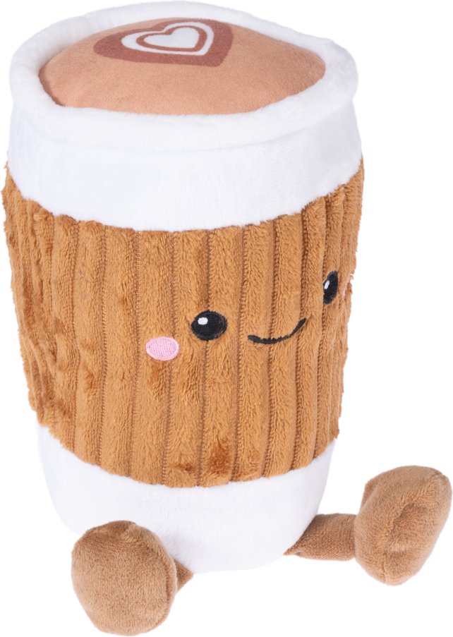 TIAKI Hundespielzeug Happy Frappuccino, braun - L 20 x B 12 x H 12 cm